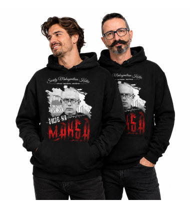 Bluza z kapturem  MAKSYMILIAN KOLBE CZARNA